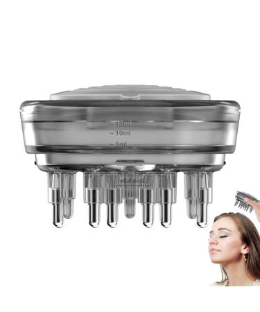 Generic scalp applicator scalp applianter comb-scalp massage head liquid brush |Oil comb applicator for hair-head skin oil liquid hair comb for thinning out of hair loss black
