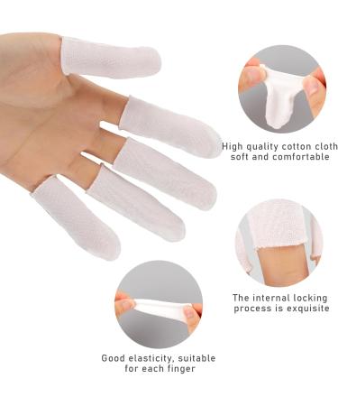 100 Pieces Cotton Finger Cots - Comfortable & Breathable Protective Cover for Fingers & Toes Thumb Protectors - Absorb Sweat Ideal for All Sizes - International Shipping Available - Buy Online on GoSupps.com