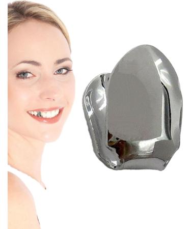 Single Gold Tooth Cap - 14k Gold Finish Gold Tooth Caps | Small Single Tooth Top Gold Plated Single Tooth Caps Plain Single Tooth Caps for Stylish and Eye Catching Look Black Tarnish - Buy Online on GoSupps.com