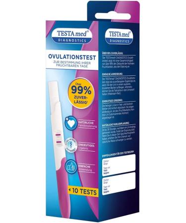 Testa Med Diagnostics Ovulation Test - 99% Accurate Fertility Indicator for Family Planning - Buy Online on GoSupps.com