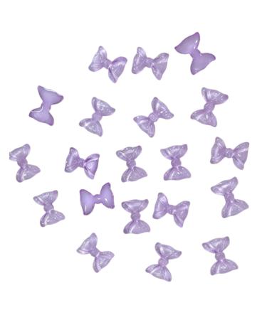 50x Cute Bowknot Nail Resin Nails Art Decorations 3D Nails Art Jewels Supplies For Acrylic Nails 50x 3d Nails Art Bowknot Nail Nails Decoration Jewels Supplies lavender purple