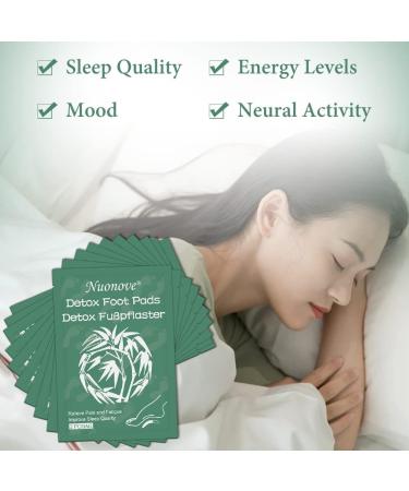 Detox Foot Pads - Vital Bamboo Plasters for Improved Circulation & Sleep | 20 Piece Set - Buy Online on GoSupps.com