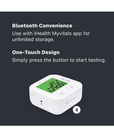 iHealth Track Smart Upper Arm Blood Pressure Monitor with Adjustable Cuff - Bluetooth and App-Enabled - Buy Online on GoSupps.com