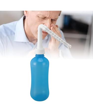 Neti Pot - Efficient Nasal Irrigation Bottle (310ML Blue) for Adults | Comfortable Saline Solution for Easy Use - International Shipping Available - Buy Online on GoSupps.com