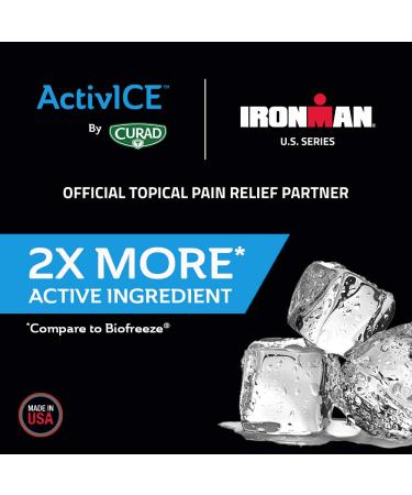 Curad IRONMAN ActivICE Topical Cooling Gel Pain Relief 4 oz - Fast Relief for Arthritis, Joint, Muscle, Back & Body Aches - Buy Online on GoSupps.com