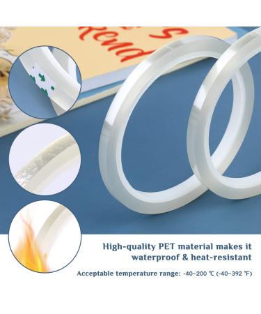 Clear Waterproof Floral Tape 1/4 inch - 2 Rolls for Floral Arrangements & Crafts - Buy Online on GoSupps.com