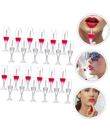 Beaupretty 24pi ces Lot de Tubes Gloss Vides Forme de Verre Vin Contenant Cosm tique Pratique pour Voyages et Usage Quotidien - Buy Online on GoSupps.com