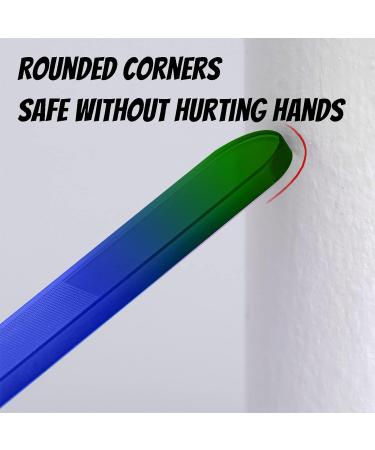 3 Pack Premium Crystal Glass Nail File Set in Pouch - Green Series - Buy Online on GoSupps.com