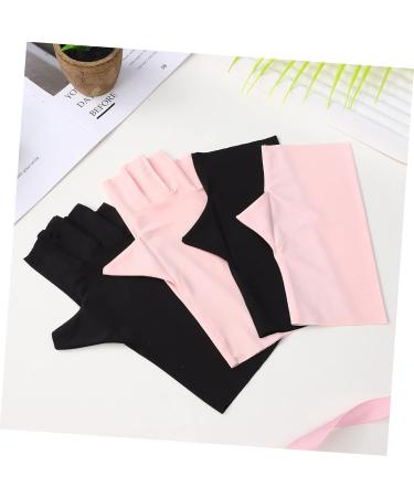 CAXUSD 4 Pairs Nail Gloves Gel Uv Gloves Outdoor Gloves Sun Gloves Gloves Nail Gel Nail Art Accessories Nail Art Gloves Fingerless Gloves Nylon Sun Protection Nail Lamp - Buy Online on GoSupps.com