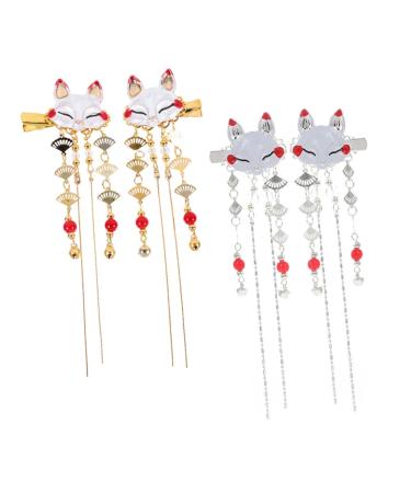 COHEALI 2 pairs hair jewelry rite ball goen party hair clips for girls hair styling accessories girls hair accessory flower girl the bell walk headgear women's hair accessories alloy