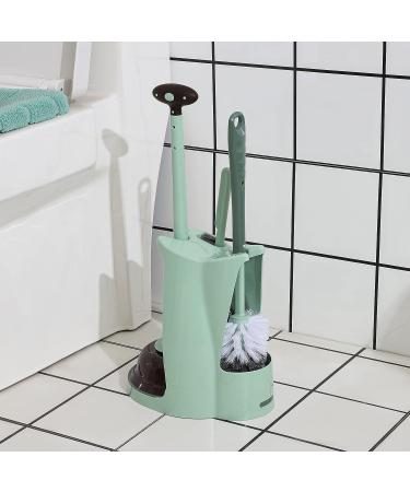 Toilet Plunger and Bowl Brush Combo for Bathroom Cleaning - Green - 1 Set | Cq acrylic - Buy Online on GoSupps.com