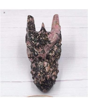 Meditation Home Decor Natural Rhodan Stone keel carvings Dragon Head can do Bonsai Fish Tank Scene as Well as The Role of Evil Spirits Meditation Reiki 550-600g - Buy Online on GoSupps.com