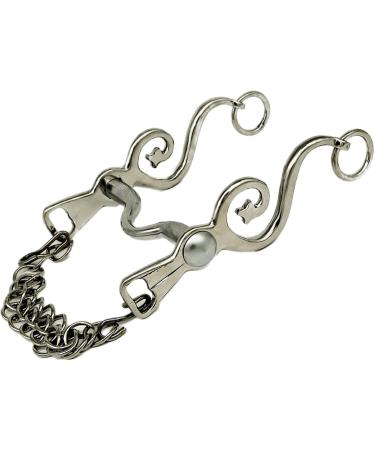 Kandare Spanish Baroque Portuguese Show - 12.5 to 16.5 | Gold & Silver Colors | Includes Chin Chain (13.5 Silver) - International Shipping Available - Buy Online on GoSupps.com