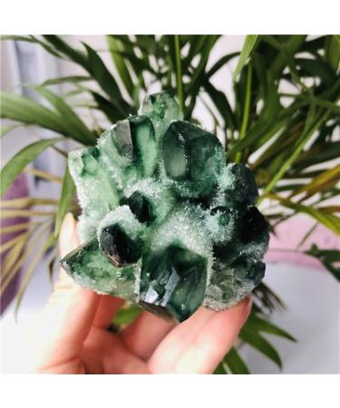 Room Decoration Specimen 280-350g Natural Green Ghost Phantom Quartz Crystal Cluster Rock Stones and Crystals ReikiSpecimen Home DecorStone Natural Stones