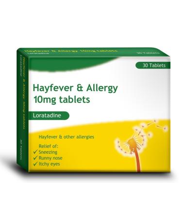 Loratadine Hayfever & Allergy Relief 10mg Tablets x 30 GSL