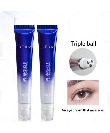 BLUE LOVE Roll-On Eye Cream for Dark Circles & Puffiness Anti-Aging Under Eye Treatment Hydrating & Fast-Absorbing Reduces Wrinkles & Bags Men & Women - Buy Online on GoSupps.com