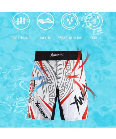 MMA Grappling Shorts for Men - No Gi BJJ Fight Gear (X-Large) - Buy Online on GoSupps.com