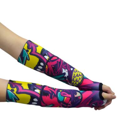 Topeter Volleyball Arm Warmers for Kids Arm Pads for Teens Girls and Boys Wrist Guards 1 Pair Rose S