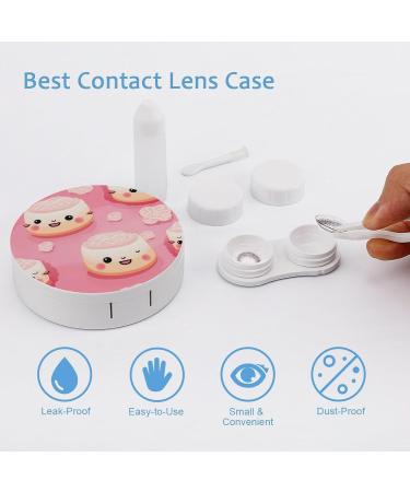 Portable Sushi Faces Contact Lens Travel Kit | Cute Contact Box with Mirror for Daily Outdoor Use - Buy Online on GoSupps.com