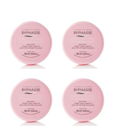 Byphasse Pack of 4 - Moisturizing and nourishing face and body care for all skin types - 250 ml