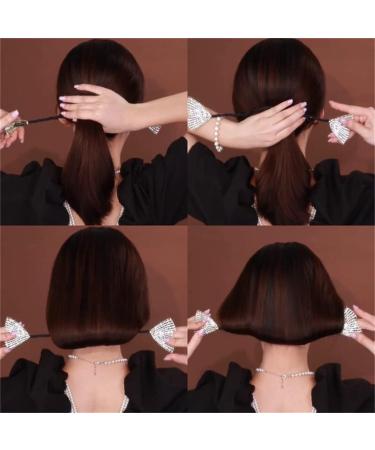 Ins Style Crystal Hair Bun Maker for Elegant French Twist Hairstyle - Double Butterflies Hair Accessories - Buy Online on GoSupps.com