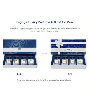 Luxury Perfume Gift Set for Men 3.38oz 4 x 0.84ml Travel Sized Perfumes Long Lasting Scent - Buy Online on GoSupps.com