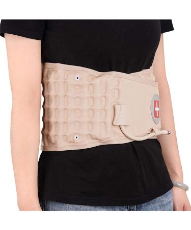 Lumbar Support Decompression Belt Inflatable Back Brace Spinal Air Traction Device Back Lumbar Corrector Lower Back Pain Relief for Herniated Disc - Buy Online on GoSupps.com