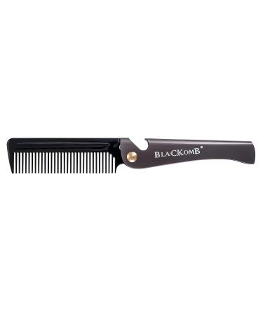 Blackomb Foldable Beard Comb - Stainless Steel Folding Hair Comb with Bottle Opener | Durable Silver Men's Comb - Buy Online on GoSupps.com