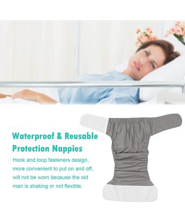 Washable Adult Diaper Pants for Incontinence | Dual Opening Sides | Adjustable & Leak-Free | Grey - Buy Online on GoSupps.com