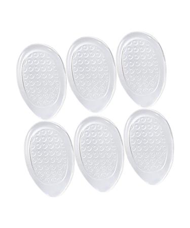 3 Pairs Gel Heel Cushions Plantar Cushion Heel Pads High Heel Pad Crystal Second Half Pad