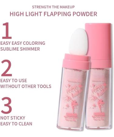 PICKX Fluorescent powder Body Flash Powder Stick Shiny Pink Fairy Pink Shiny Pink White Moonlight Powder Makeup stick Fairy Powder Highlights Fairy Powder Fairy Pink Highlights Patch Fairy Makeup (02#Pink) - Buy Online on GoSupps.com