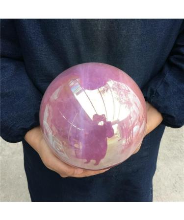 Natural Crystal Rough Specimen Rose Quartz Crystal Sphere Bismuth Titanium Silicon Sphere 1300-1500g - Buy Online on GoSupps.com