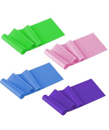 HIOPOIUYT Yoga Pilate Stretch Resistance Band Exercise Fitness Training Band Elastics Fitness Assist Band 4 Wide Yoga Band