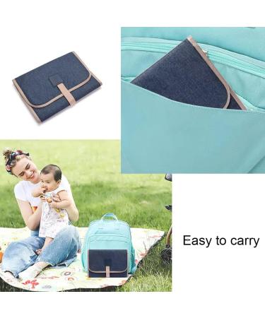 Portable Baby Changing Mat - Foldable Nappy Changing Pad for Infant & Toddlers - Blue - Buy Online on GoSupps.com