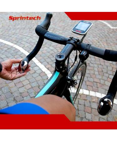 Sprintech Road Drop Bar Rearview Bike Mirror - Pair Dropbar (Black) | Safety Bicycle Mirror - Buy Online on GoSupps.com