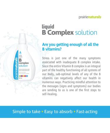 Prairie Naturals Liquid B Complex Solution - 500ml - Buy Online on GoSupps.com