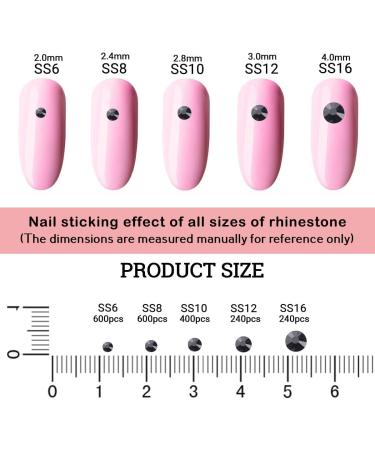 Casytomer 2080 Pieces Flat Bottom Red Crystal Rhinestone Round Gems - S6 S16 | Shop Now! - Buy Online on GoSupps.com