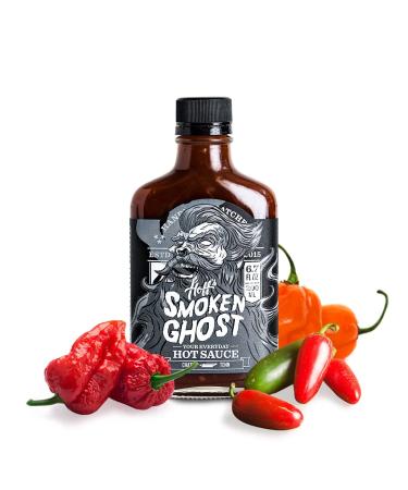 Hoff & Pepper Smoken Ghost Louisiana Style Handmade Hot Sauce Goodness Seasoning Handmade Tennessee Hot Sauces For Jalapeno Pepper Hot Sauce Spicy Lover For Grilling and Seasoning Smoken Ghost 6.7 Fl Oz (Pack of 1)