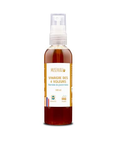 Museau & Co Vinegar of the 4 Thieves for Dogs and Cats - Parasites, Shine of the Coat, Natural Anti-Itch, Grandma's Remedy Made in France (100ml)