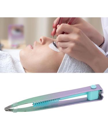 Sonew Stainless Steel Eyebrow Brush False Fake Eyelash Tweezers Small and Portable Multifunctional Tweezer for Repairing Eyebrows Green Violet Gradient - Buy Online on GoSupps.com