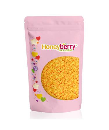 Yellow Popping Candy 100g - Cocoa Butter Coated Unflavoured Natural Yellow Coloured Popping Candy for Baking Cake Decoration Yellow Coated 100 g (Pack of 1)