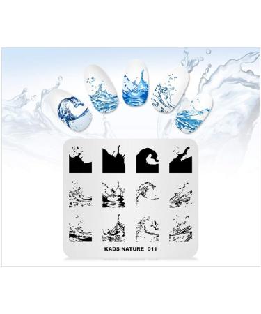 KADS Ocean Nail Stamping Plate - DIY Manicure Stencil Tool (NA011) - Buy Online on GoSupps.com