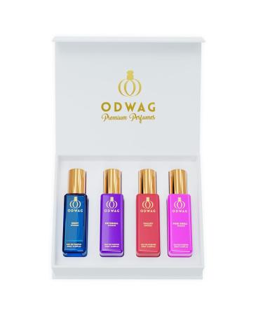 Exquisite Perfumes Liquid For Women Gift Set With Pocket Perfume Luxury EDP 4x20ml Floral Fruity Long Lasting Fragrance Ideal For Gifting & Everyday Elegance