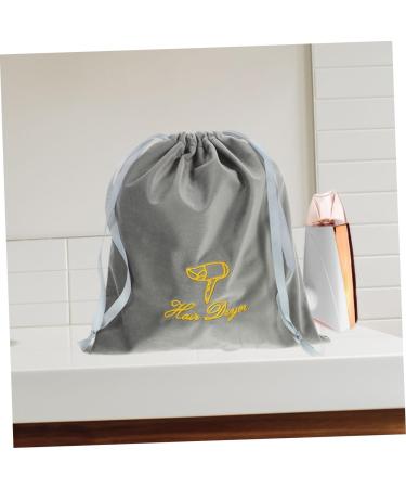 Outanaya 2pcs Hair Dryer Storage Bag Hair Dryer Bag Storage Bag for Hair Dryer Hair Blower Bag Drawstring Bag Blow Dryer Pouch Hair Dryer Travel Bag Blow Dryer Bag Drawstring Storage Bags 25.00X22.00X0.50CM Grey - Buy Online on GoSupps.com