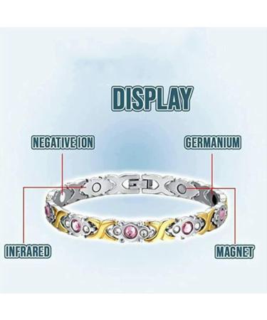 4000 Ions Women's Head Magnet Hardship Bracelet - Lymphatic Drainage & Energy Anti-Swelling for Men & Women - Ideal for Weight Management (2 Pieces Style B) - Buy Online on GoSupps.com