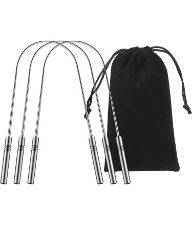 Surgical stainless steel tongue cleaner 135 mm 2 pieces