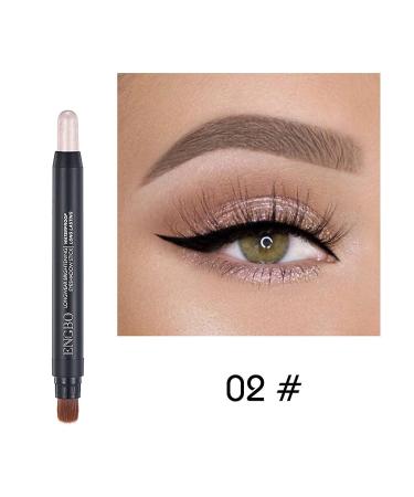 VolksRose 6Pcs Shimmer Eyeshadow Stick Set with Soft Brush - Waterproof & Long Lasting Eye Makeup Set for Brightening & Sparkling Eyes - Buy Online on GoSupps.com