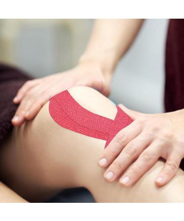 Fovolat Sports Tape Athletic Kinesiology Sports Tape Waterproof Breathable Kinesiology Tape | Athletic Tapes & Wraps Kinesiology Recovery Tapes Supports Muscles & Joints Hot Pink - Buy Online on GoSupps.com