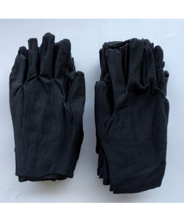 Milists 12 Pairs Cotton Gloves - Black Moisturizing & Jewelry Inspection Gloves (Size M) - Soft Thin Protection for Cosmetics & Coins - Ideal for International Shipping - Buy Online on GoSupps.com