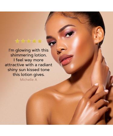 Insta Diva Natural Shimmer Lotion - Hydrating Bronzing Body Moisturizer with Argan, Mango, Coconut Oil & Vitamin E for Women - Glow & Shimmer Effect - Buy Online on GoSupps.com